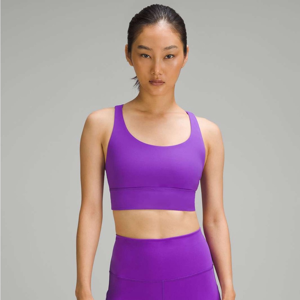 Lululemon Energy Longline Bra *Medium Support, B–D Cups, Atomic Purple